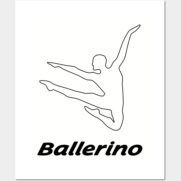 Ballerino Wall Art by PixHailDesigns